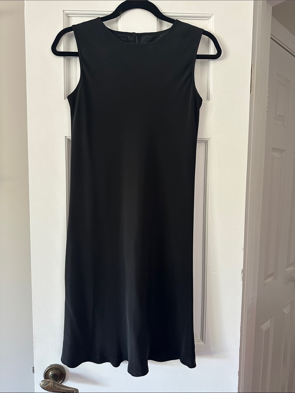 INC International Concepts Sleek Black Sleeveless Shift Dress
